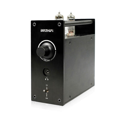 BRZHIFI T1 Mini MM/MC LP Phono Preamplifier 130MW Headphone Amp Tube Preamplifier Hifi Sound Effect