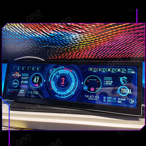 DAQ-01 12.6&quot; 1920x515 AIDA64 Display AIDA64 Screen Dual-Display PC Hardware Temperature Monitoring