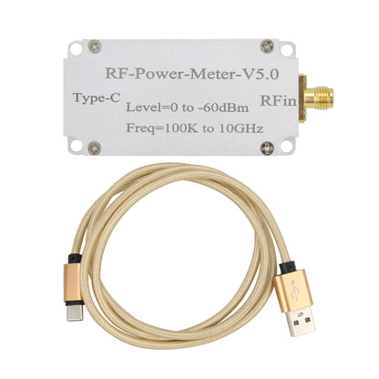 RF-Power-Meter-V5.0 100K To 10GHz RF Power Meter High-Speed Acquisition Type With Type-C Data Port