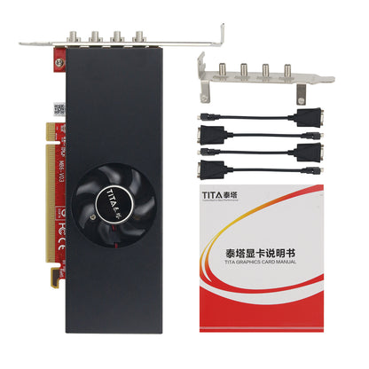 Quad Monitor Video Card 4 Monitor Video Card 2G Video Graphics Card with 4 MINI Display Ports