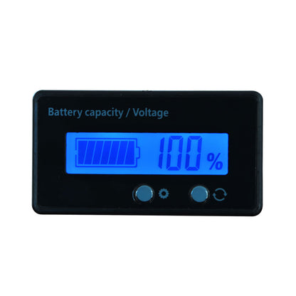 EV Battery Indicator Battery Gauge Battery Capacity/Voltage 12V-84V Upgraded Version Blue Backlight