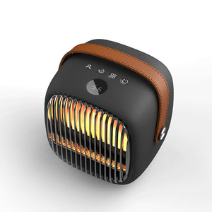 H2 400W-800W Mini Heater PTC Ceramic Heater Cold Air &amp; Warm Air w/ LCD Screen Displaying Temperature