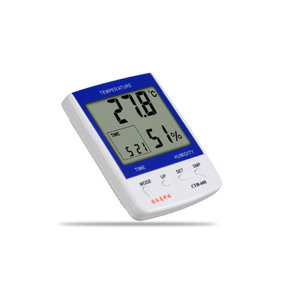 UYIGAO CTH-608 Thermo Hygrometer Indoor Temperature Humidity Meter w/ Alarm Clock Large Screen