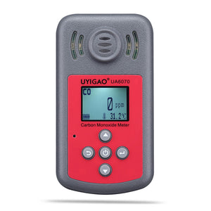 UYIGAO UA6070 Carbon Monoxide Meter 0-2000PPM CO Detector Meter With Audio Vibration And LED Alarms