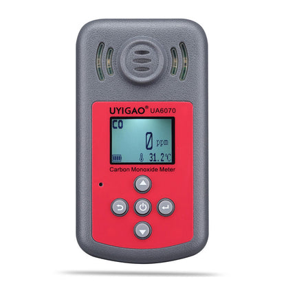 UYIGAO UA6070 Carbon Monoxide Meter 0-2000PPM CO Detector Meter With Audio Vibration And LED Alarms