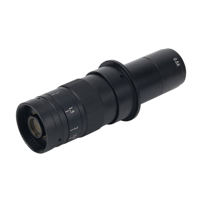 10X-180X C Mount Microscope Lens 25mm Zoom Eyepiece Magnifier For Industrial Microscope Camera