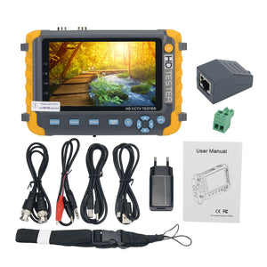 IV8W HD CCTV Tester 8MP CCTV Camera Tester IP Camera Tester 5&quot; Display AHD CVI TVI CVBS VGA HDMI