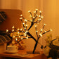 45CM/17.7&quot; Cherry Light Tree Indoor Lighted Tree 48-LED Artificial Tree Decoration For Bedroom Living Room
