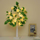 55CM/21.7&quot; 24-LED Rose Tree Lamp Tree Table Lamp Room Artificial Tree Decor Valentine's Day Present