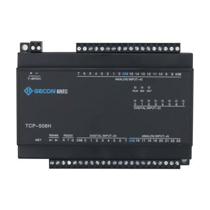 24AI + 8DI Industrial Controller Ethernet IO Module PLC Extension TCP-508H Ethernet Communications