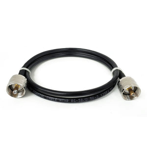 RG-58/U 10M/32.8FT RF Cable RF Coaxial Cable 3GHz Pure Copper UHF (SL16) Male To UHF (SL16)