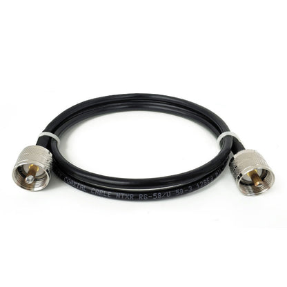 RG-58/U 10M/32.8FT RF Cable RF Coaxial Cable 3GHz Pure Copper UHF (SL16) Male To UHF (SL16)