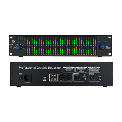 TKL T2531 Professional Graphic Equalizer Audio Processor Two 31-Band Spectrum Display For Home Stage