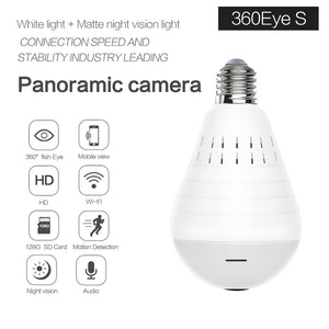 1.3MP Wifi Bulb Camera 360-Degree Hidden Camera Light Bulb Indoor Matte Night Vision Light EC75C-Z13