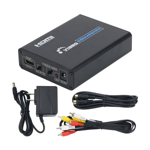 NK-10 HDMI Video Converter HDMI To AV + S Video Converter Box Adapter Supports 1080P For Analog TV