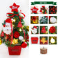 50CM/19.7" Desktop Christmas Tree Mini Christmas Tree Xmas Tree With Lights Holiday Decorations