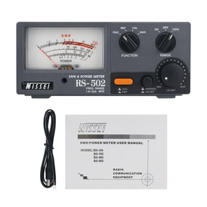 NISSEI RS-502 SWR &amp; Power Meter SWR Watt Meter 1.8-525MHz HF VHF UHF For Radio Communication