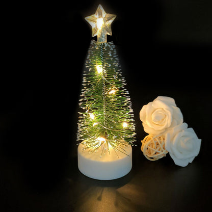 LED Illuminated Christmas Tree Mini Christmas Tree Xmas Party Home Holiday Decoration Ornament