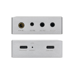 Zishan Z4 Dual ES9038 Decoder Digital Turntable QCC5125 Bluetooth 5.1 HIFI DSD Player USB DAC Decoding