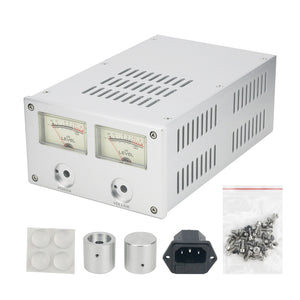 BZ1710 Dual Level Meter Amplifier Chassis Preamplifier Aluminum Case Power Amp Enclosure DIY Box