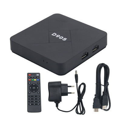 D905 4K OTT TV Box TV Set Top Box 2G+16G Capacity 2.4G Wifi H.265 HEVC 16Bit DDR For Android 7.1 OS