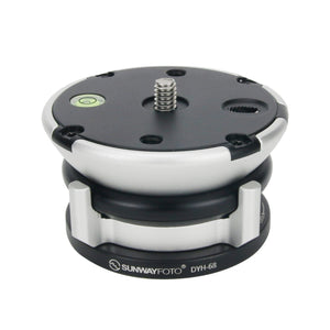 SUNWAYFOTO DYH-68 Tripod Leveling Base Leveling Head Load Capacity 10KG For DSLR Camera Tripod