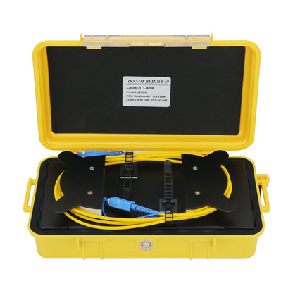1000M/3280.8FT OTDR Launch Box Fiber Optic Launch Cable With SC/UPC-SC/UPC Connectors For SM Fiber