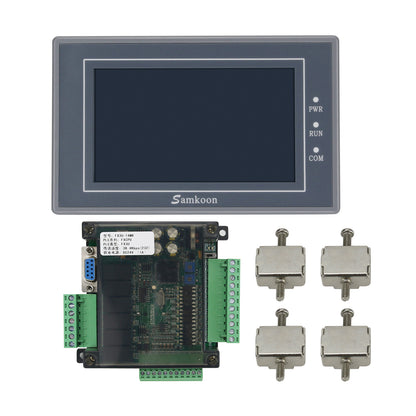 Samkoon EA-043A 4.3&quot; HMI Touch Screen + FX3U-14MR Programmable PLC Controller PLC Control Board