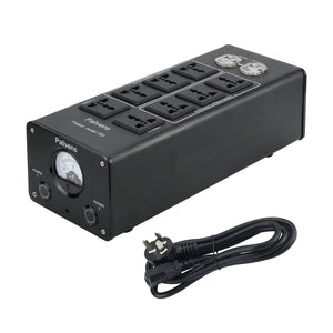 Palivens P20 Black Audio Power Filter Purifier Pointer Type Voltage Meter With Yellow Backlight