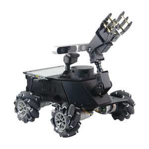 Assembled MROS Lidar Car Mecanum Wheel Robot Car 4DOF Robotic Arm 7&quot; Touch Screen Range 12M/39.4FT