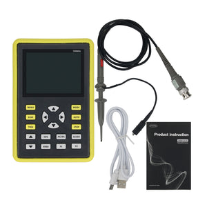 ADS5012H Handheld Digital Oscilloscope 100MHz 500MSa/s with 2.4" Color TFT Screen Black &amp; Yellow