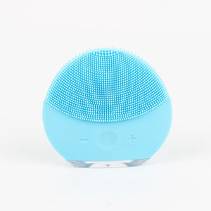 Waterproof Electric Face Cleaning Brush Silicone Face Cleanser Machine Rechargeable Beauty Massager