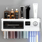 Automatic Toothpaste Dispenser Toothbrush Holder Disinfection Toothbrush Organizer Adhesive Type