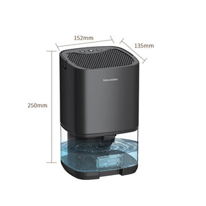 1000ML Mini Dehumidifier Room Dehumidifier Quiet Operation w/ Handle LED Light For Bedroom Study