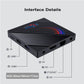 H96 Max H616 OTT TV Box TV Set Top Box 4G+32G 6K Ultra HD w/ Remote Control Supports 2.4G/5G Wifi