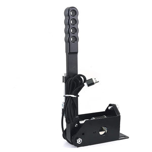 16Bit USB Handbrake Brake with C-Clamp for PC Windows for Sim Racing Games G25/G27/G29/T500-Black