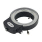 144-LED Microscope Ring Light Illuminator Microscope LED Light 6500K Adjustable With Power Adapter