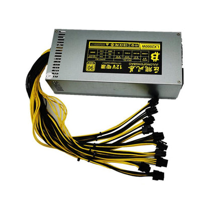 LX2000W 12V Mining Power Supply 2U Structure 220V For Graphics Platforms Including B75 B85 847 X79