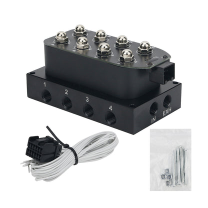 Universal 200PSI Air Ride Suspension Manifold Valve 4 Corner Valve Manifold YC101671
