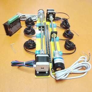 Sliding Table Kit Stepper Motor Learning Positioning Control Stroke 9.8&quot; w/ Encoder Microstep Driver
