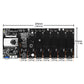 BTC-37 Mining Board Mining Motherboard CPU Ethereum 8 Graphics Card Slots DDR3 Integrated Memory VGA