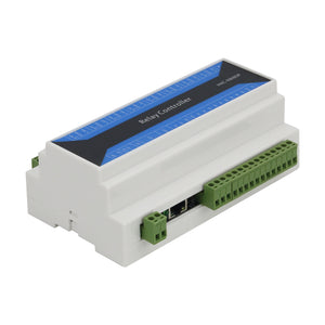 8 Channel IP Network Relay Controller RS485 To Ethernet Switch Quantity Controller With Shell