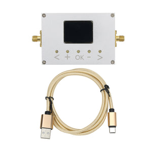 100KHz-3GHz RF Power Meter Settable RF Power Attenuation Value CNC Shell 0.96&quot; OLED RF-3000-V2.0