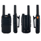 2PCS X-65TFSI 8W 10KM Walkie Talkie Handheld Transceiver UHF Transceiver Radio w/ Charging Dock