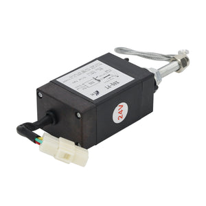2pcs XHQ-PT Diesel Generator Engine Stop Solenoid Valve Flameout Device DC 24V Power Off Pulling Type