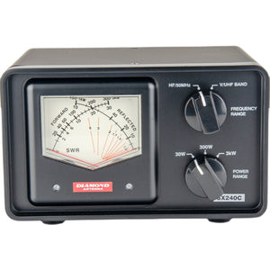 SX240C PWR SWR Meter SWR &amp; Power Meter 30W 300W 3KW HF/50MHz VHF UHF For DIAMOND ANTENNA