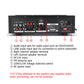220V 12V Car Amplifier 300W+300W AV-MP326BT Professional Digital ECHO MIXER Home Amplifier Karaoke Bluetooth Amplifier
