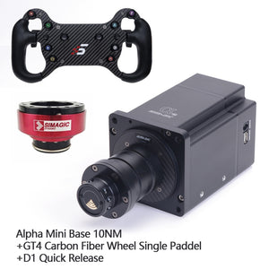 Simagic Alpha Mini Base 10NM +GT4 Carbon Fiber Wheel for Direct Drive Steering Wheel Stepping Racing Game Simulator