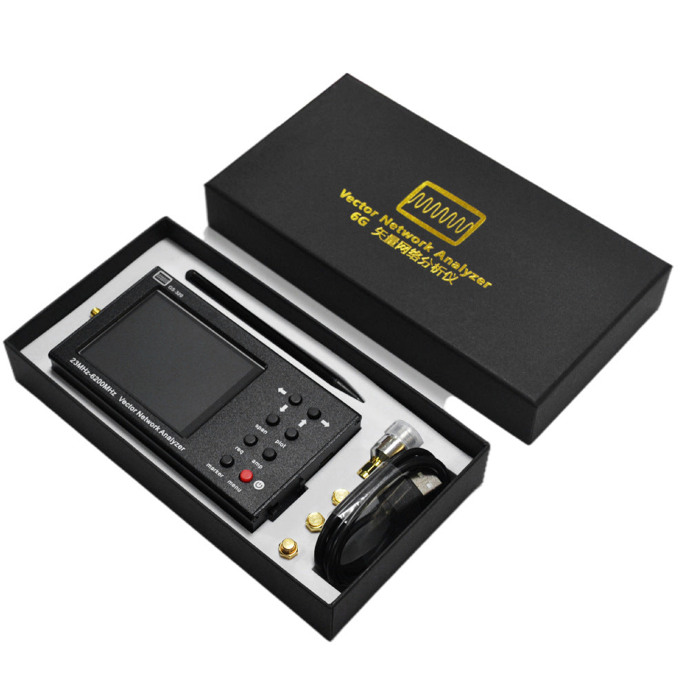 HamGeek GS-320 23MHz-6200MHz Vector Network Analyzer VNA Antenna Analyzer Wifi 5.8G Beidou 3.2" Touch Screen