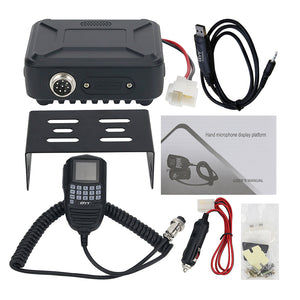 QYT WP-12 Mini Mobile Radio FM Transceiver 25W 200CH VHF UHF Car Radio Station w/ Programming Cable